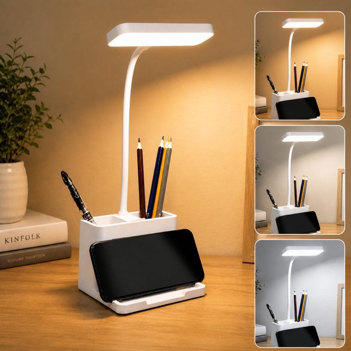 FLYNGO Plastic 3 Color mode led desk lamp FLYNGO Plastic 3 Color mode led desk lamp