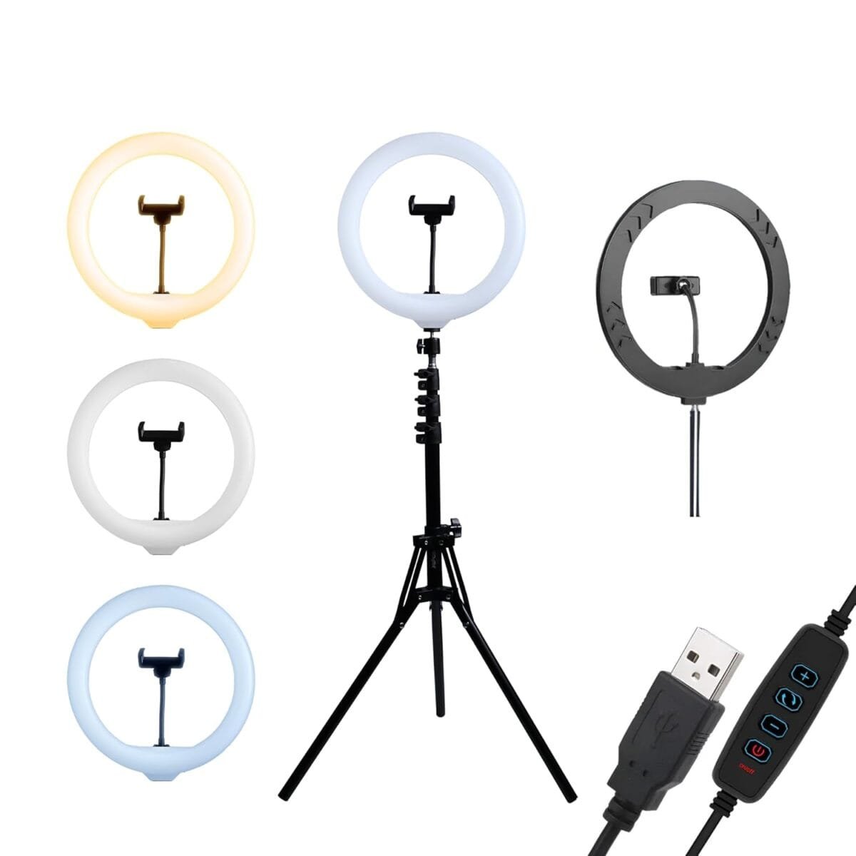 LED Ring Light with 5ft Stand & Smartphone Mount LED Ring Light with 5ft Stand & Smartphone Mount