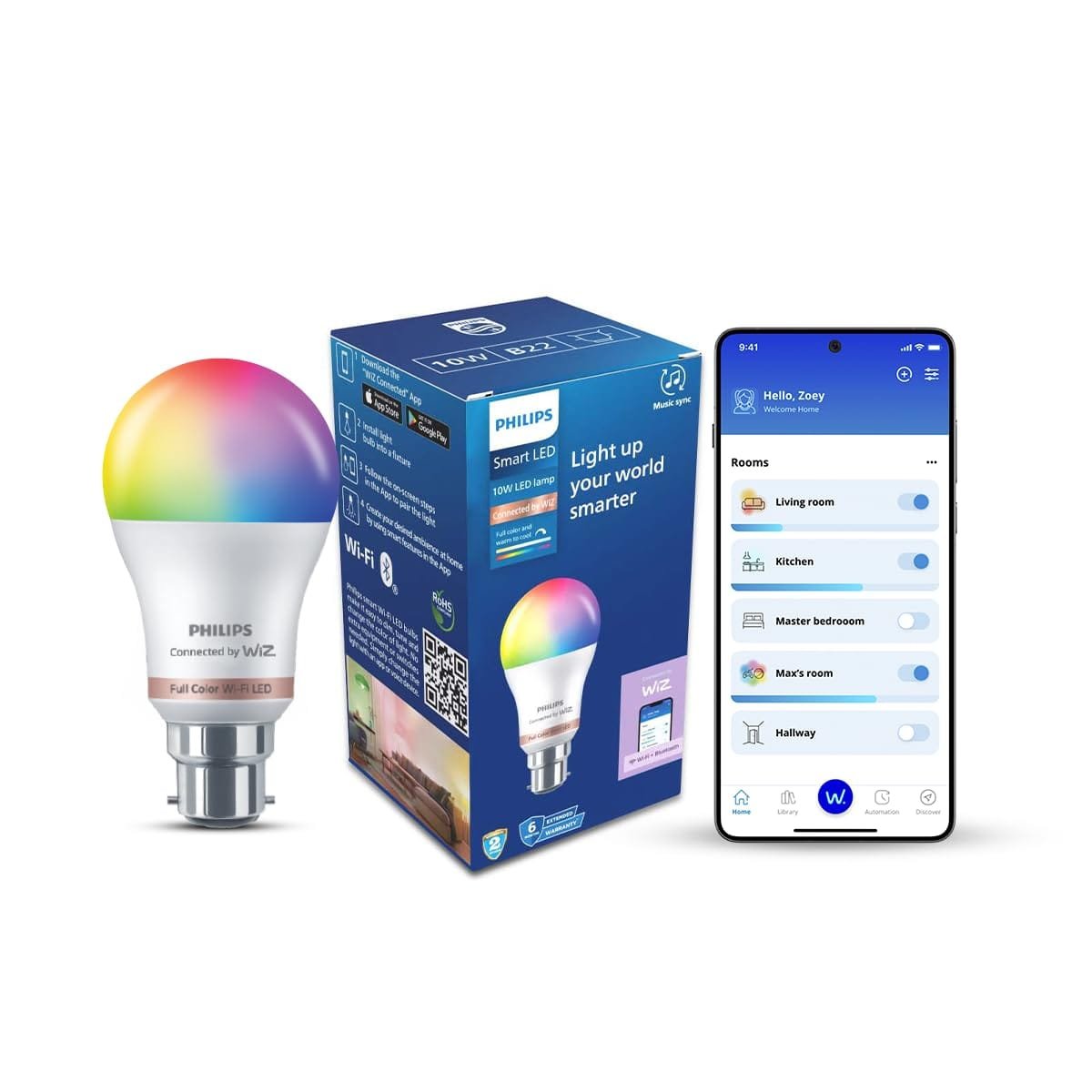PHILIPS WiZ 10W B22 LED Smart Bulb