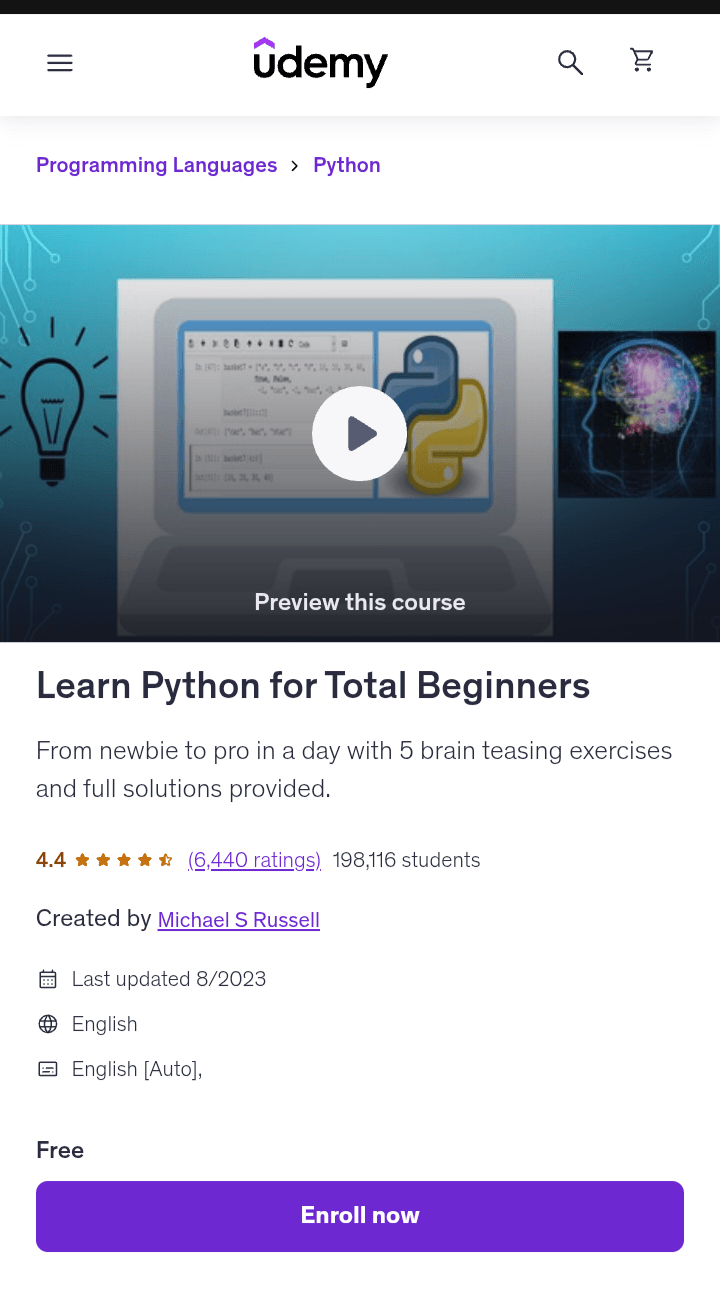 Learn Python for Total Beginners Learn Python for Total Beginners