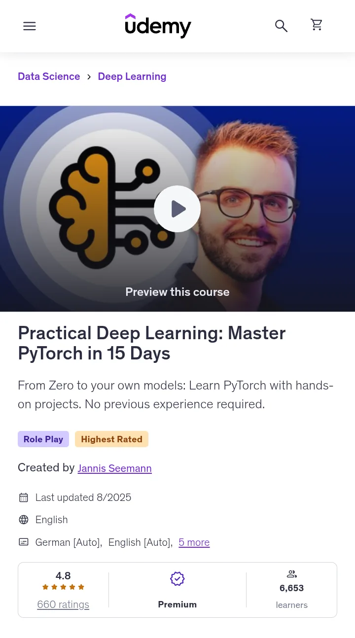 Practical Deep learning Practical Deep learning