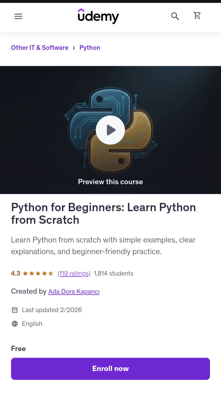 Python for Beginners - Learn Python from Scratch Python for Beginners - Learn Python from Scratch