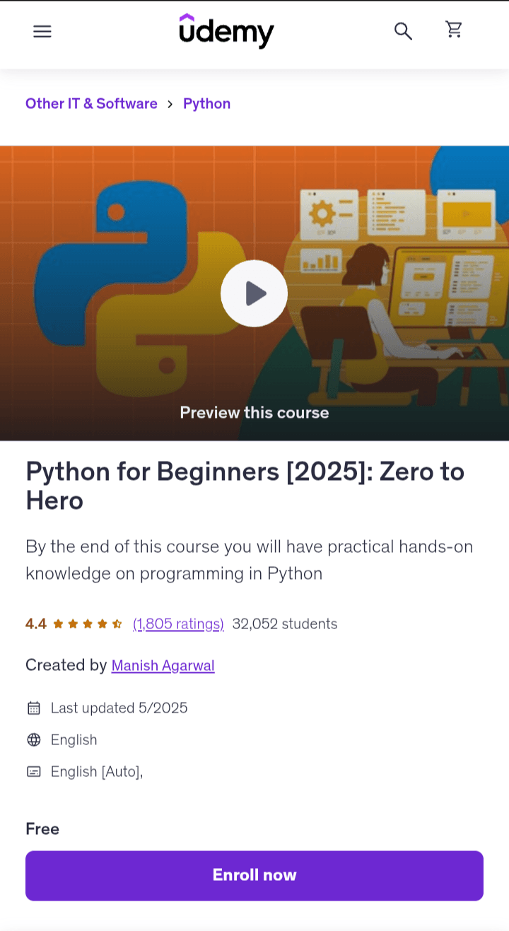 Python for beginners - Zero to Hero Python for beginners - Zero to Hero