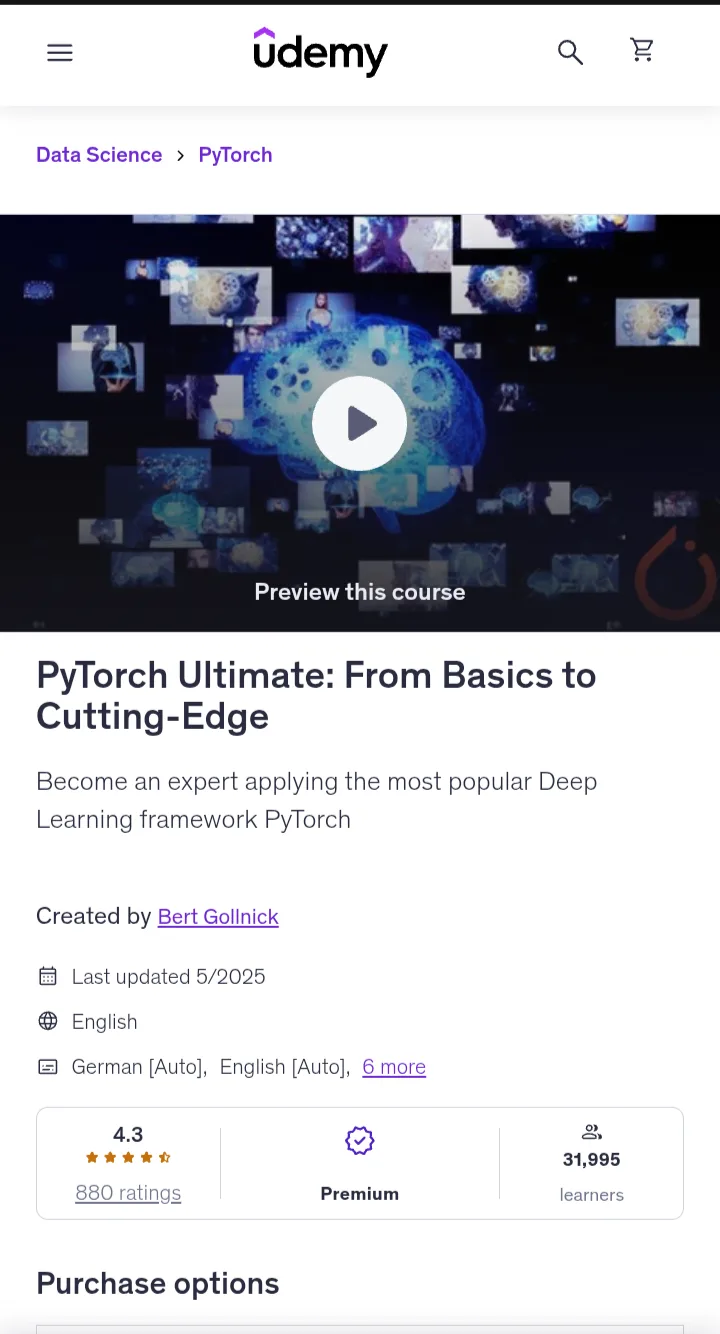Pytorch Ultimate from basics to cutting-edge Pytorch Ultimate from basics to cutting-edge
