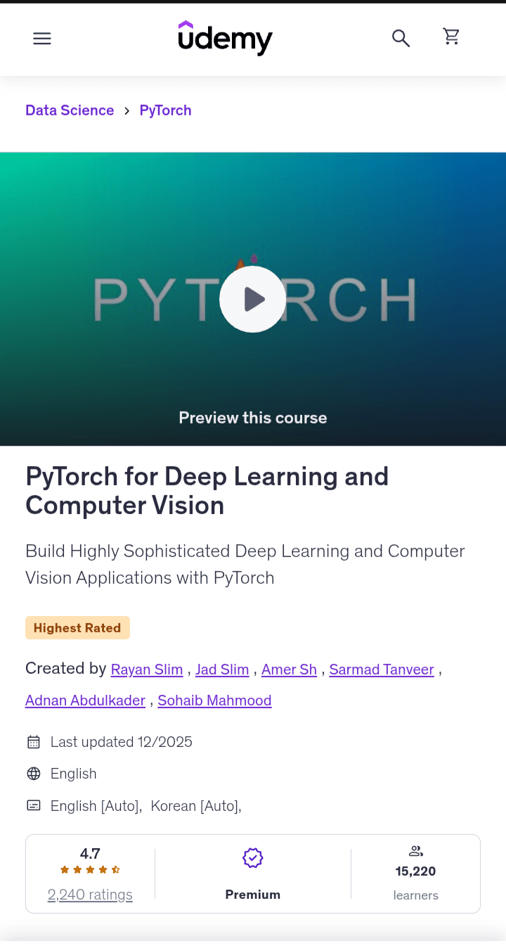 pytorch for Deep Learning and computer vision pytorch for Deep Learning and computer vision