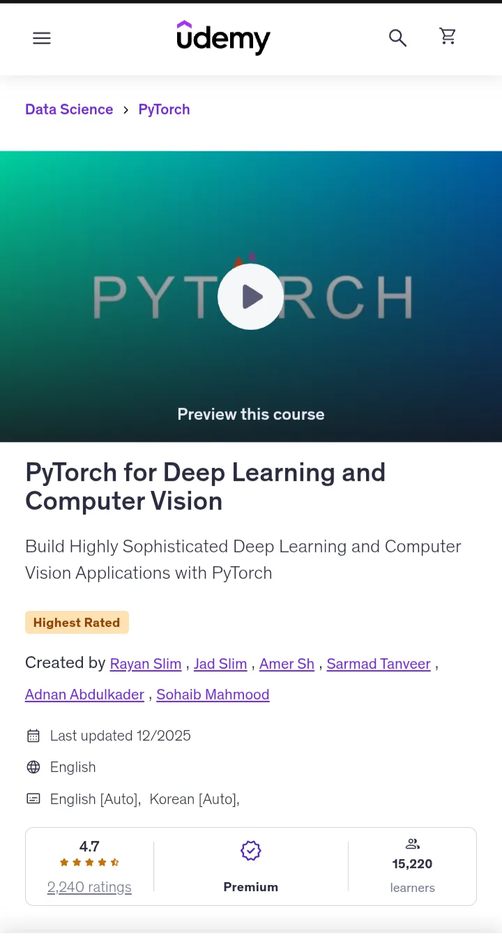 pytorch for Deep Learning and computer vision pytorch for Deep Learning and computer vision