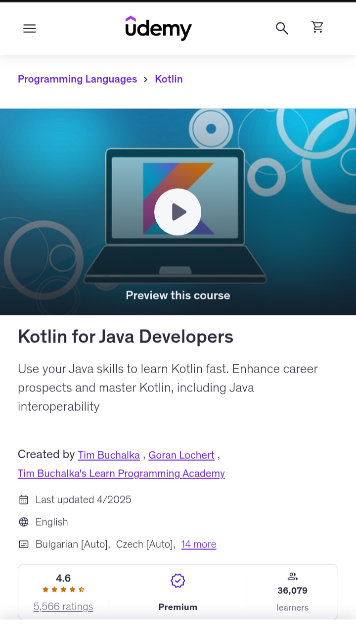 Kotlin for java developers Kotlin for java developers