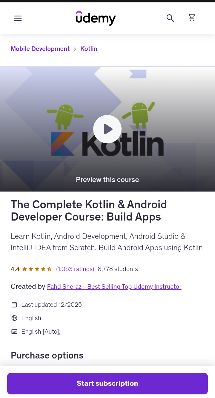 The Complete Kotlin and Android Developer The Complete Kotlin and Android Developer