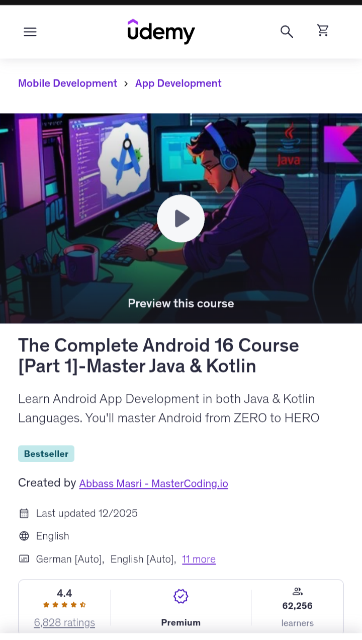 the complete android 16 course the complete android 16 course